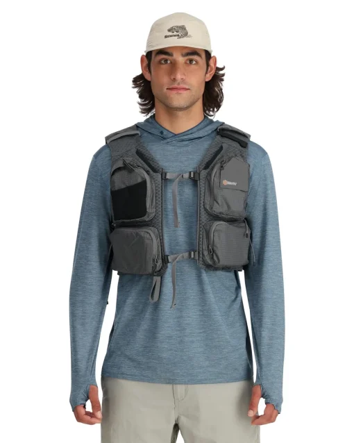 Fishing Vests|Simms Fishing Flyweight Fishing Vest Smoke
