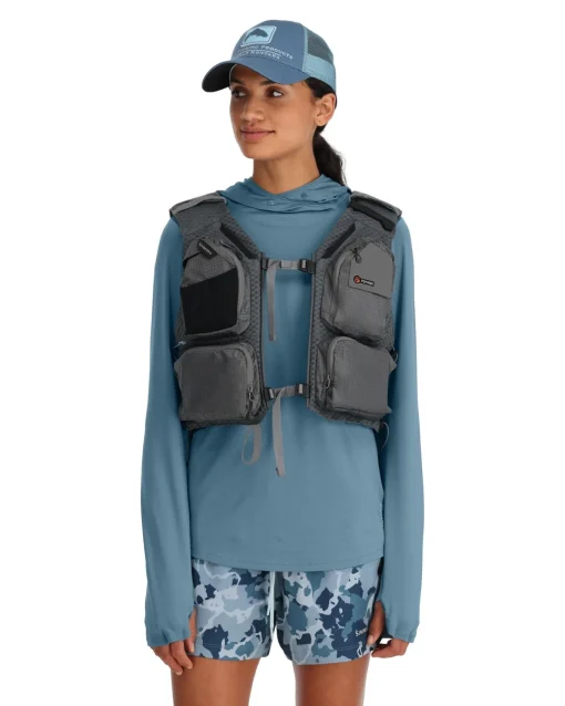 Fishing Vests|Simms Fishing Flyweight Fishing Vest Smoke