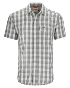 Short Sleeves|Simms Fishing Men's Big Sky Shirt - Short Sleeve Exuma Plaid