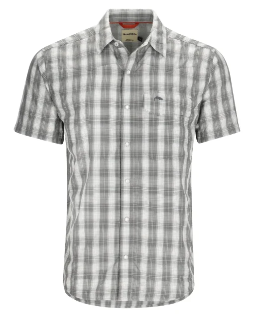 Short Sleeves|Simms Fishing Men's Big Sky Shirt - Short Sleeve Exuma Plaid