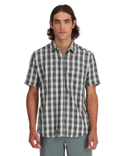Short Sleeves|Simms Fishing Men's Big Sky Shirt - Short Sleeve Exuma Plaid