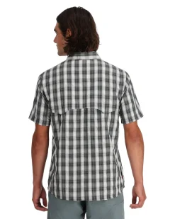 Short Sleeves|Simms Fishing Men's Big Sky Shirt - Short Sleeve Exuma Plaid