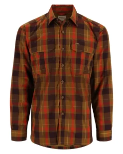 Long Sleeves|Simms Fishing Men's ColdWeather Shirt Bronzeback Logan Plaid