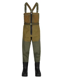 Waders|Bootfoot Waders|Simms Fishing Men's Freestone Z Bootfoot Waders - Rubber Sole Loden