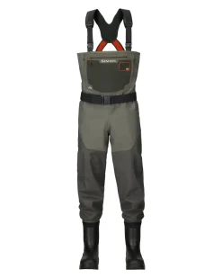 Waders|Bootfoot Waders|Simms Fishing Men's G3 Guide Bootfoot Waders Rubber Sole Gunmetal
