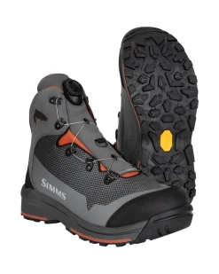 Wading Boots|Simms Fishing Men's Guide BOA Wading Boot - Vibram Sole Slate