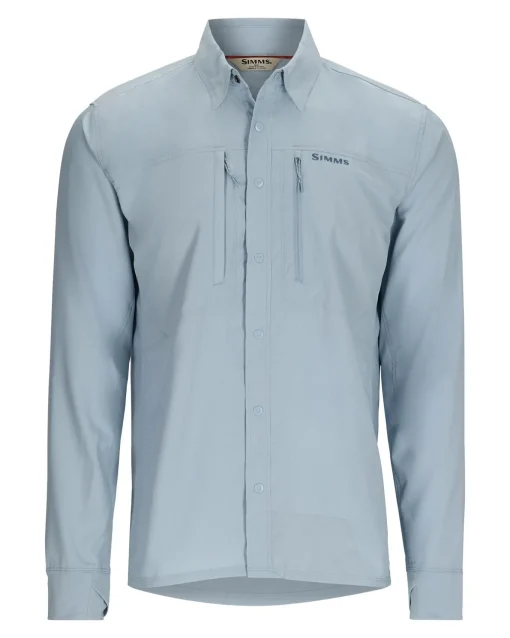 Long Sleeves|Simms Fishing Men's Intruder® BiComp Fishing Shirt Steel Blue