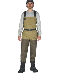 Waders|Stockingfoot Waders|Simms Fishing Men's Second Wind Wader - Stockingfoot Tan