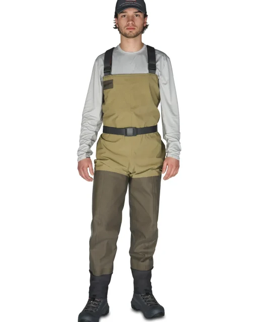 Waders|Stockingfoot Waders|Simms Fishing Men's Second Wind Wader - Stockingfoot Tan