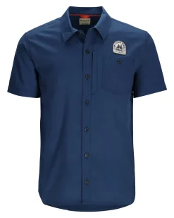 Short Sleeves|Simms Fishing Men's Simms Shop Shirt Navy 2