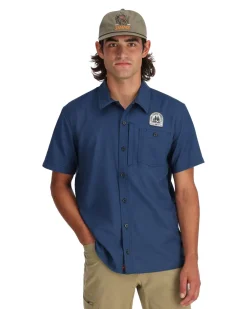 Short Sleeves|Simms Fishing Men's Simms Shop Shirt Navy 2