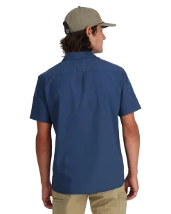 Short Sleeves|Simms Fishing Men's Simms Shop Shirt Navy 2