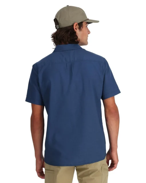 Short Sleeves|Simms Fishing Men's Simms Shop Shirt Navy 2