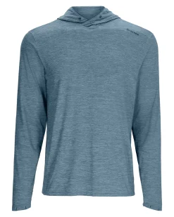 Long Sleeves|Simms Fishing Men's SolarFlex® Cooling Hoody 2024 Neptune