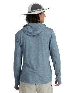 Long Sleeves|Simms Fishing Men's SolarFlex® Cooling Hoody 2024 Neptune