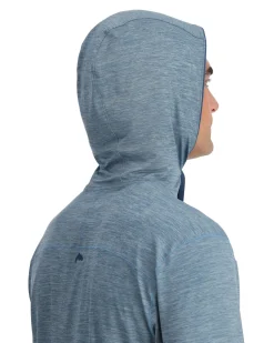 Long Sleeves|Simms Fishing Men's SolarFlex® Cooling Hoody 2024 Neptune