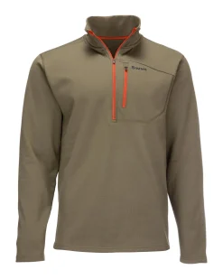 Long Sleeves|Base Layers|Simms Fishing Men's Thermal Qtr Midlayer Zip Top