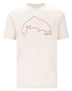 Discount Men's Trout Outline T-Shirt T-Shirts|Short Sleeves