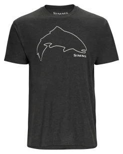 Discount Men's Trout Outline T-Shirt T-Shirts|Short Sleeves