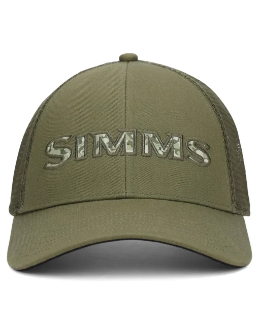 Caps & Trucker Hats|Caps & Trucker Hats|Simms Fishing Single Haul Trucker - Back Eddy Camo Fill