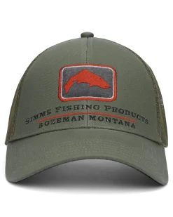 Caps & Trucker Hats|Caps & Trucker Hats|Simms Fishing Trout Icon Trucker Hat