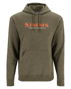 Long Sleeves|Simms Fishing Unisex Simms Logo Hoody 2024 Military Heather