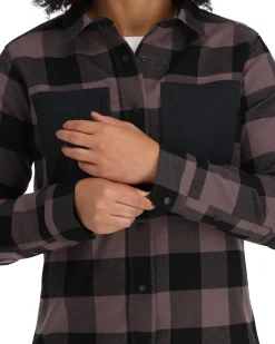 Long Sleeves|Simms Fishing Women's Guide Flannel 2024 Grayling Buffalo Check
