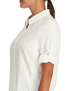 Sun Hoodies & Shirts|Long Sleeves|Simms Fishing Women's Isle Shirt White
