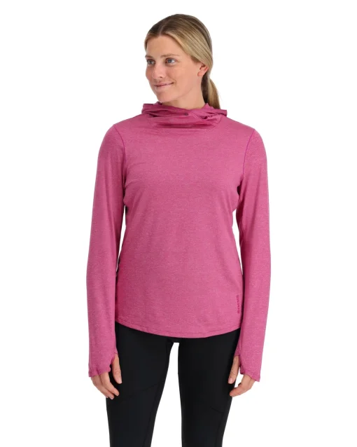 Sun Hoodies & Shirts|Simms Fishing Women's SolarFlex® Hoody Fuchsia Heather