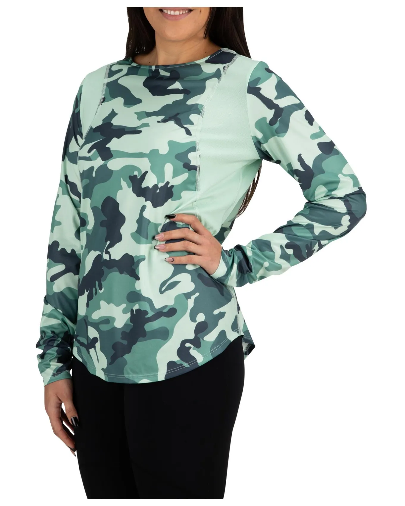 Long Sleeves|Sun Hoodies & Shirts|Simms Fishing Women's SolarVent Crew