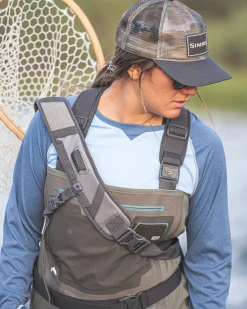 Long Sleeves|Sun Hoodies & Shirts|Simms Fishing Women's Sun Shirt Cornflower Heather