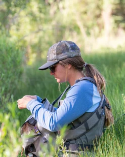 Long Sleeves|Sun Hoodies & Shirts|Simms Fishing Women's Sun Shirt Cornflower Heather