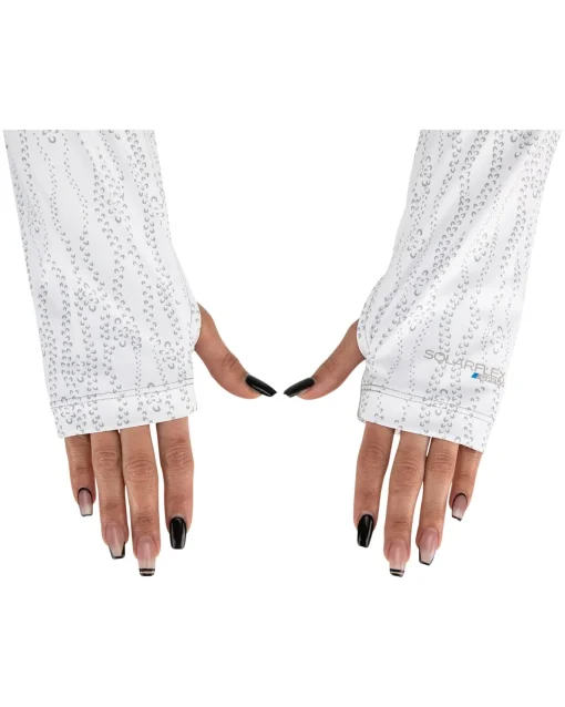 Long Sleeves|Sun Hoodies & Shirts|Simms Fishing Women's Sun Shirt Cornflower Heather