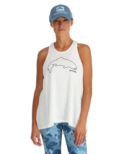 T-Shirts|Simms Fishing Women's Trout Outline Tank Top