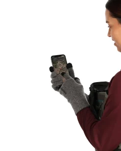 Gloves|Gloves|Simms Fishing Wool Full Finger Glove Steel