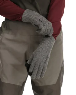 Gloves|Gloves|Simms Fishing Wool Full Finger Glove Steel