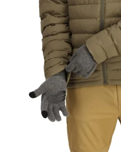 Gloves|Gloves|Simms Fishing Wool Full Finger Glove Steel
